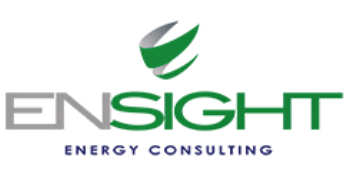 Ensight Energy Consulting logo with "ENSIGHT" in bold letters and a green and gray abstract design above the text.