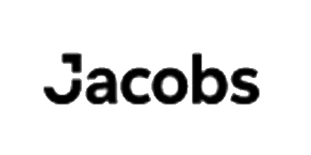 The image shows the word "Jacobs" in bold, black letters with a stylized capital "J" on a white background.