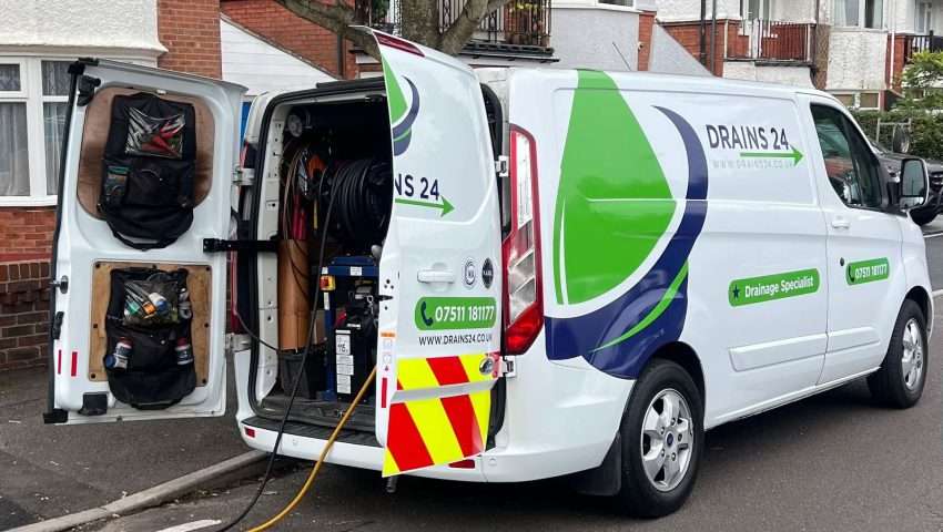 Southampton Drains24 engineer performing drain maintenance and jetting to prevent blockages
