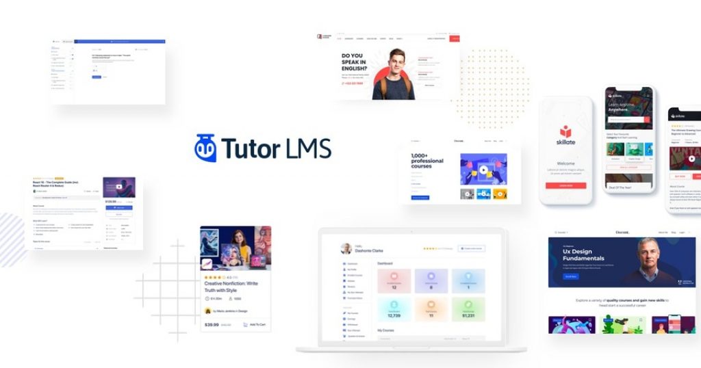 Responsive Tutor LMS WordPress theme.