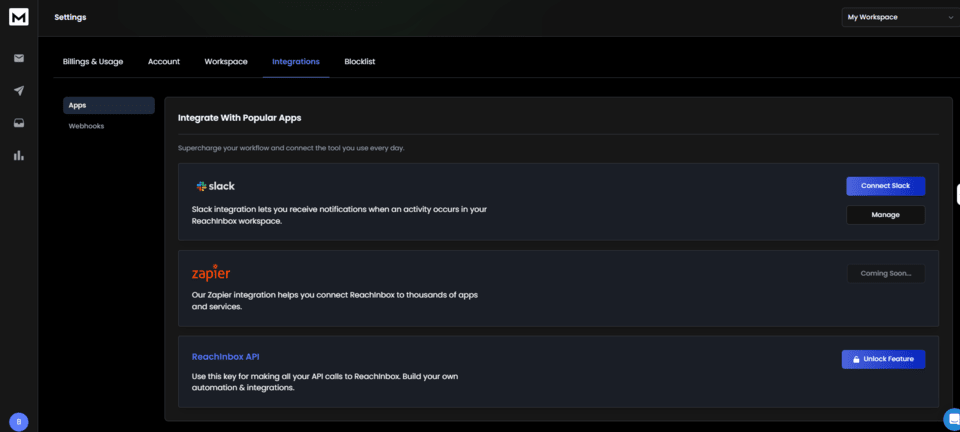 ReachInbox AI Integrations - ReachInbox Ai Review: AI Cold Email Outreach Tool