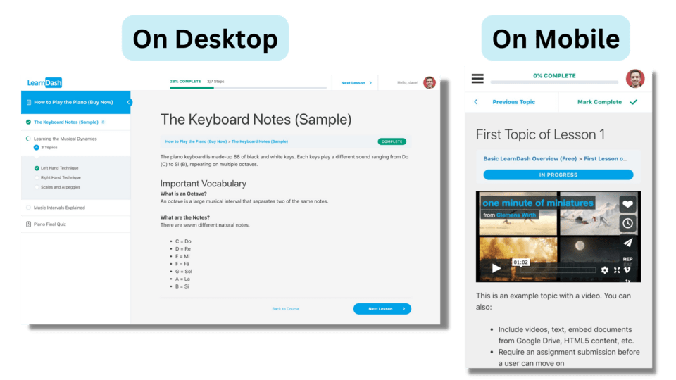 masterstudy lms vs learndash- ui comparison