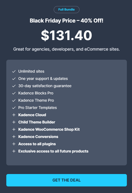 kadence full bundle black friday kadence full bundle black friday