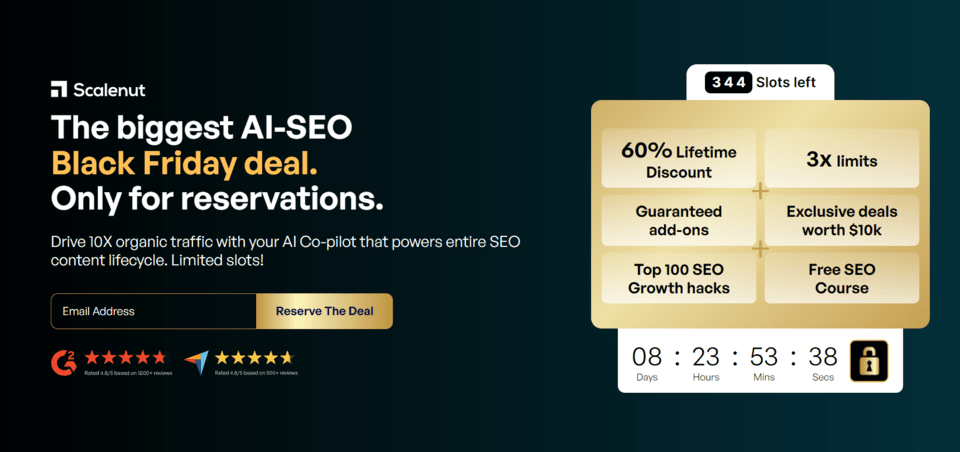Scalenut Black Friday Sale 2023