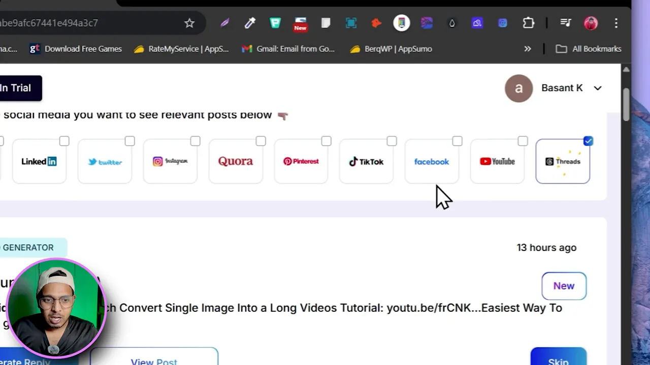 List of supported social media platforms inside BizReply