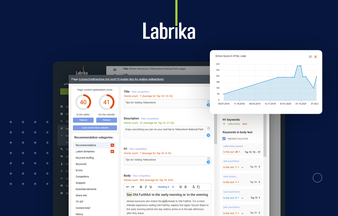 An SEO tool Labrika