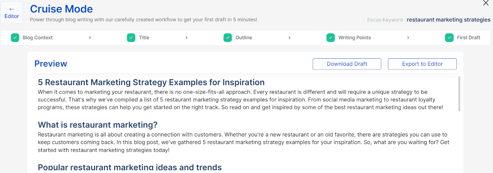 Scalenut vs NeuronWriter - scalenut cruise mode