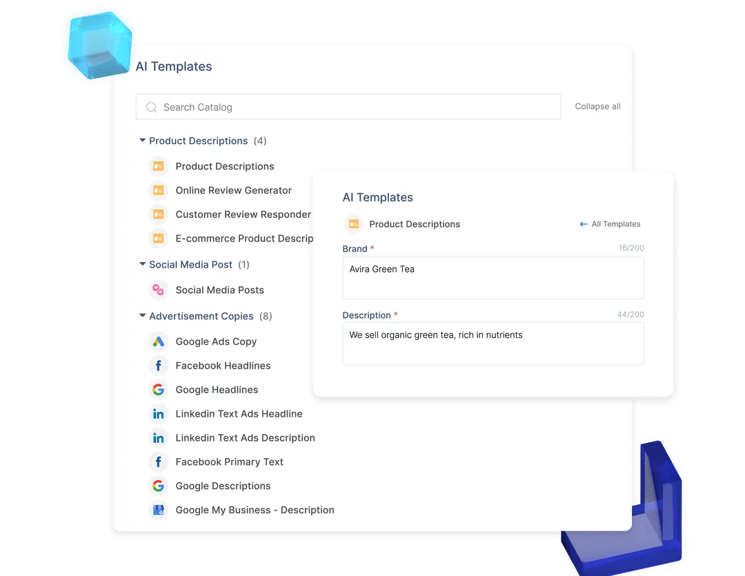 Scalenut ai writing templates