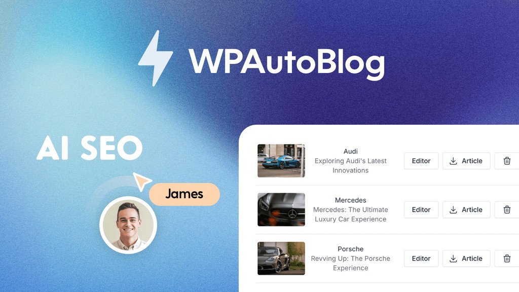 WPAutoBlog - Ai SEO optimized article writer lifetime tool