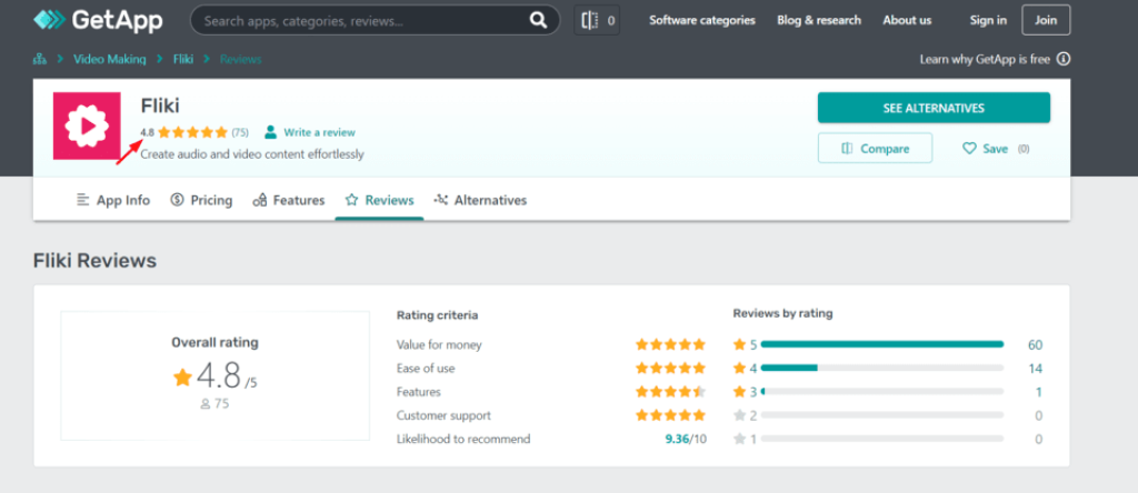 Fliki customer Reviews