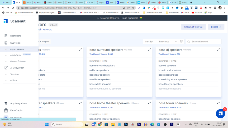Keyword Research - Scalenut vs Jasper