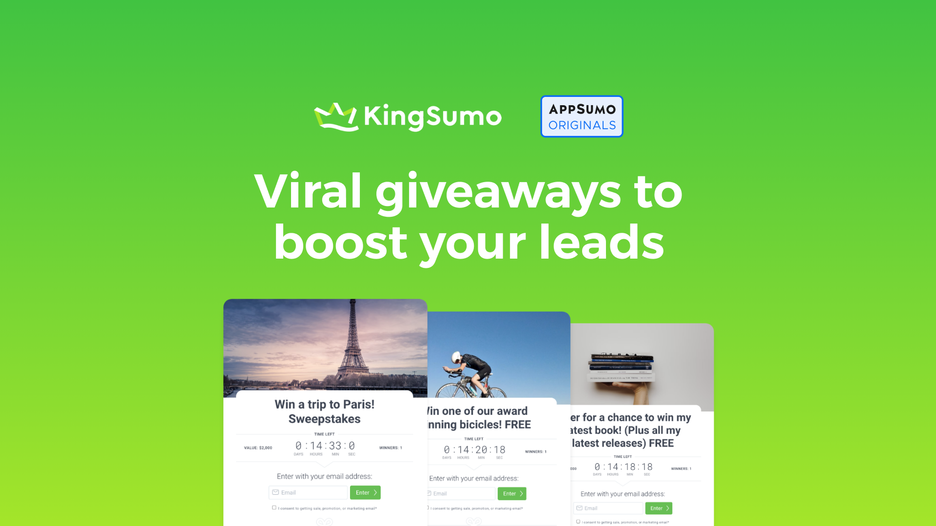 KingSumo - best lifetime email marketing tool