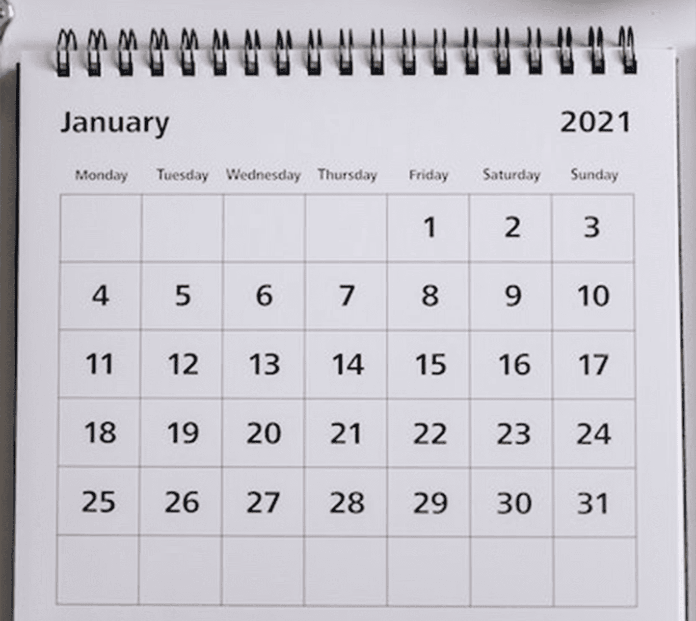 which day is the sabbath - calendar ending in Sunday