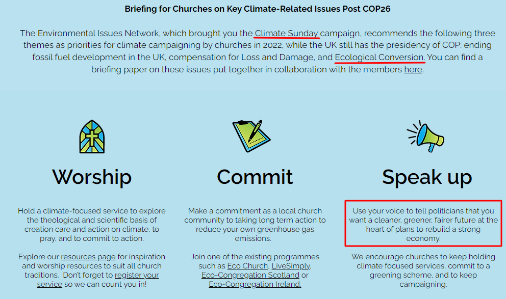 climate change sabbath