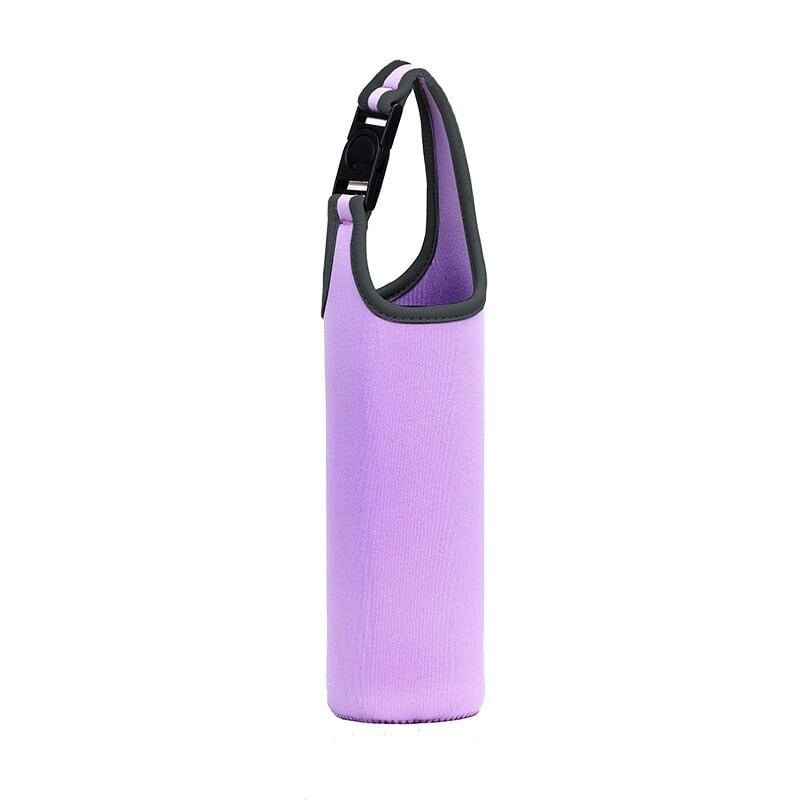 sac isotherme violet avec une poignée pratique, conçu pour maintenir les boissons à température idéale, matériau isolant de qualité supérieure