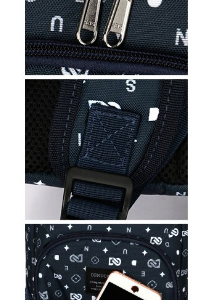sac isotherme avec fermeture éclair, poche extérieure, design moderne et motifs graphiques, idéal pour conserver les aliments et boissons au frais