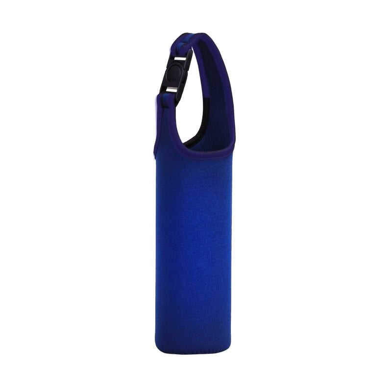 sac isotherme bleu avec poignée, conçu pour garder les boissons au frais, matériau isolant de haute qualité, idéal pour les activités en extérieur et les pique-niques