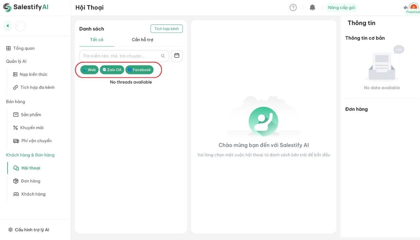 Hợp nhất hội thoại đa kênh (Omnichannel inbox)