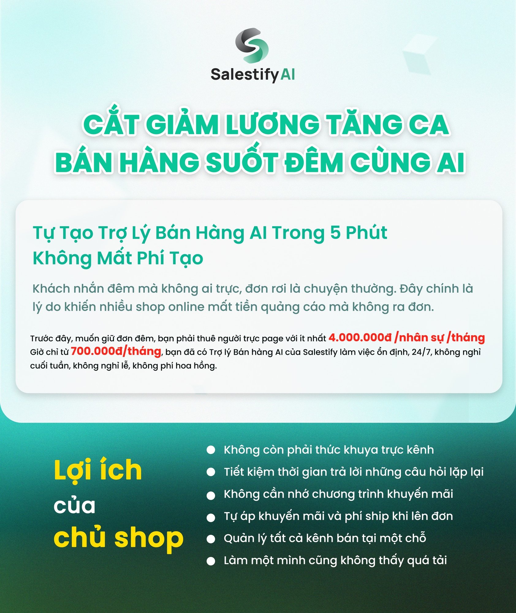 Sở Hữu AI Bán Hàng Đa Nền Tảng, Không Phí Khởi Tạo, Không Phát Sinh Sở Hữu AI Bán Hàng Đa Nền Tảng, Không Phí Khởi Tạo, Không Phát Sinh