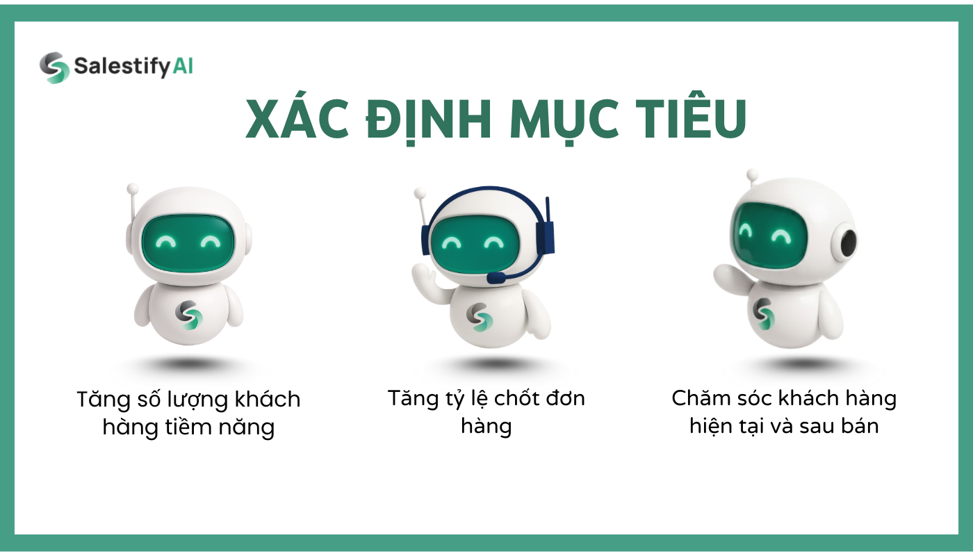 Xác định mục tiêu khi xây dựng kịch bản chatbot bán hàng