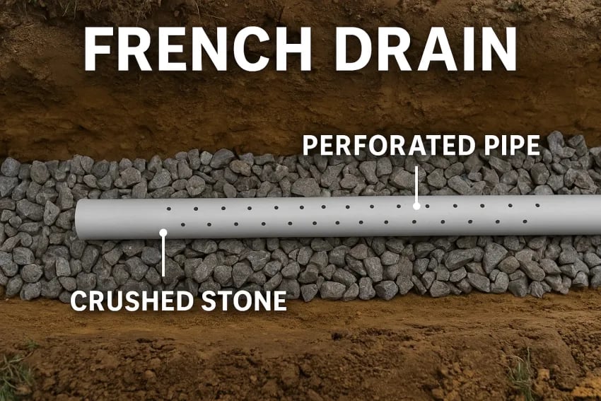 French Drains Drains