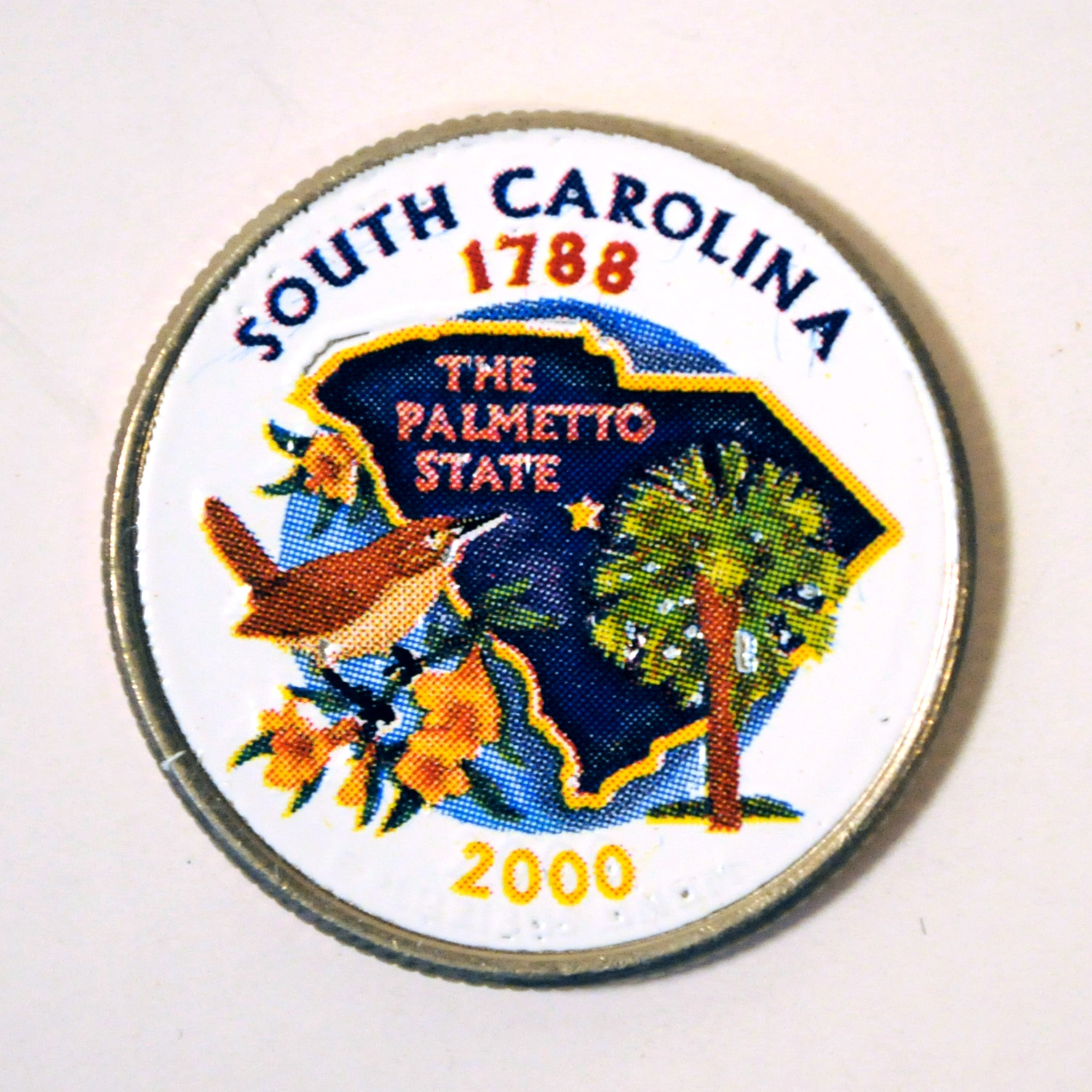 2000 South Carolina Color State Quarter