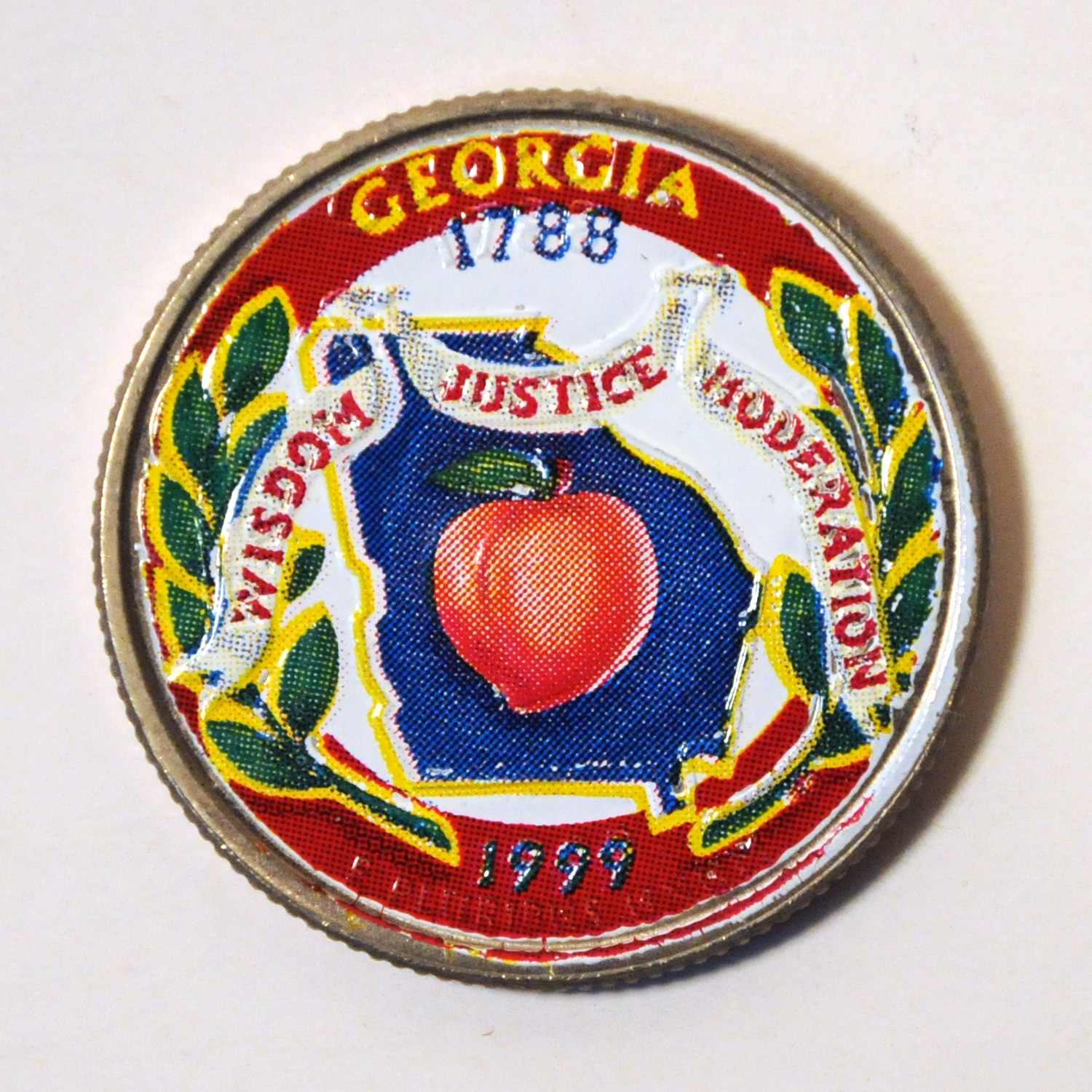 1999 Georgia Color State Quarter