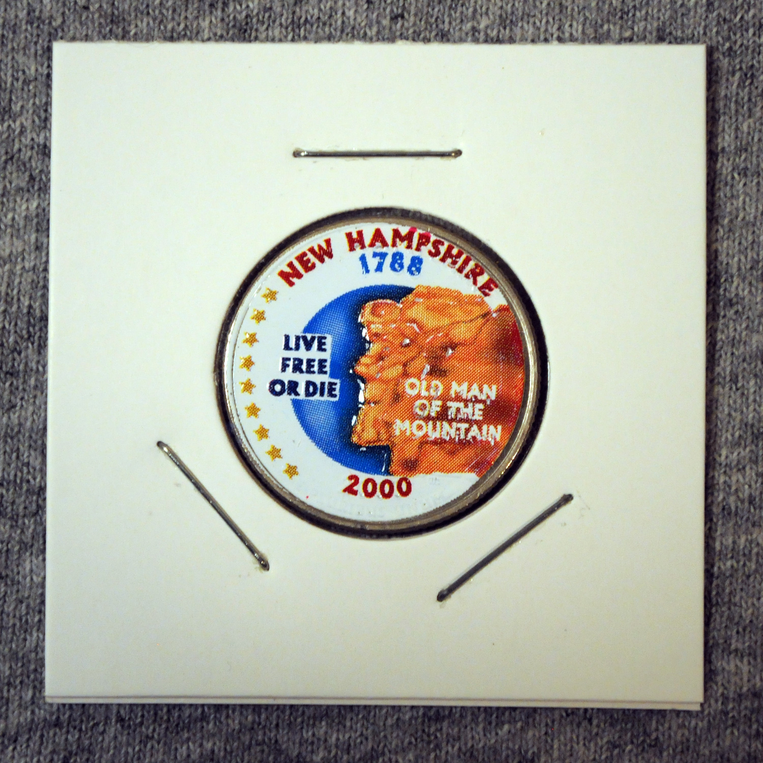 2000 New Hampshire Color State Quarter