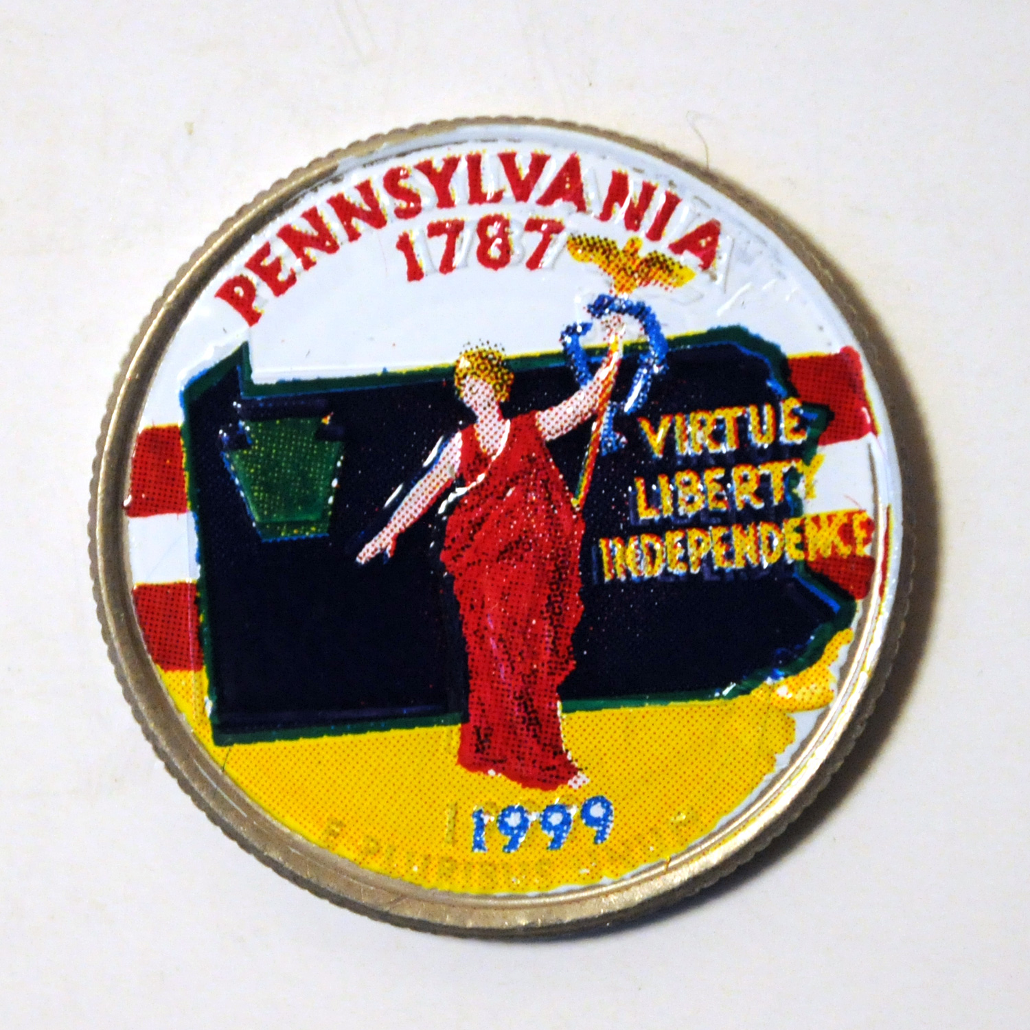 1999 Pennsylvania Color State Quarter