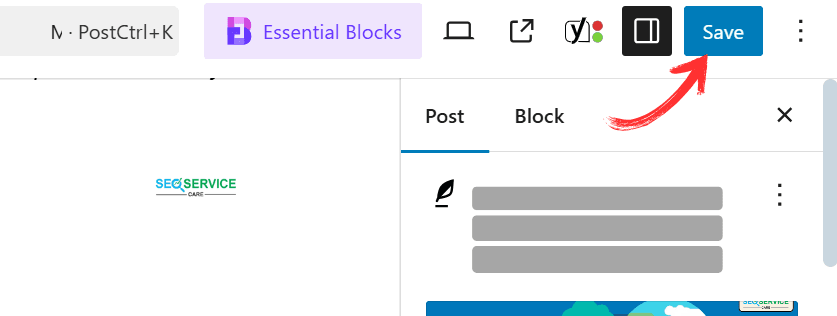 After writing the slug, how to save it.