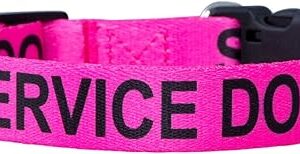 Native Pup Service Dog Collars (Medium, Pink)