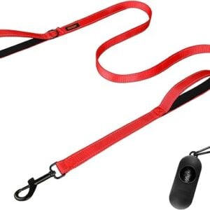 Dog Leash, Heavy Duty Dog Leash, Leashes for Large Breed Dogs 1FT.2FT.5FT.6FT, Double Handle Dog Leash