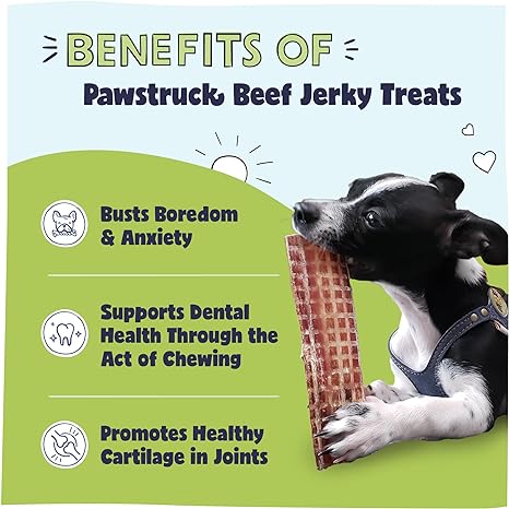 Pawstruck Premium Beef Jerky Dog Treat Chews - Image 2