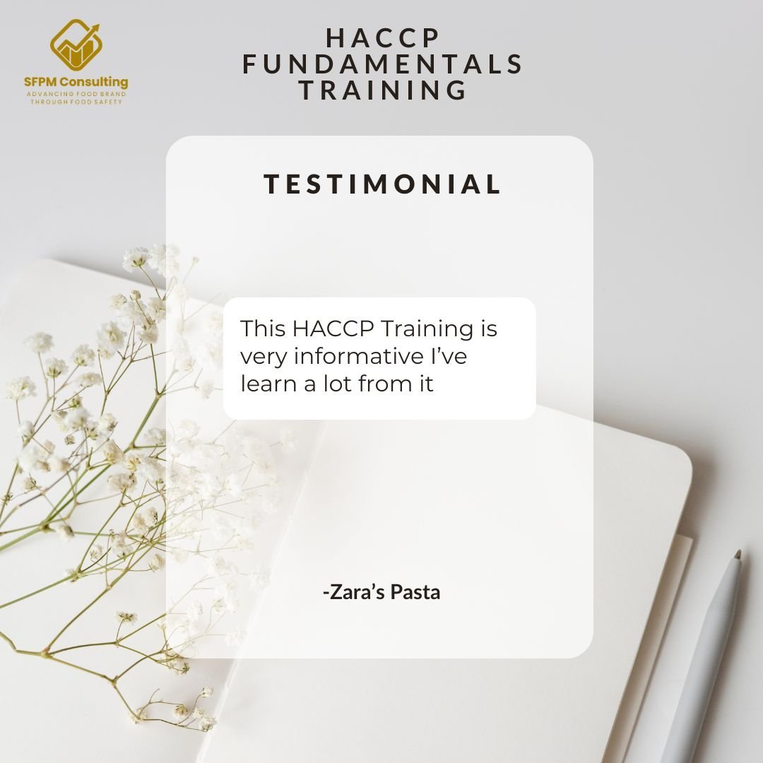 This HACCP Training is exceptionally informative. I've learned a lot from it,