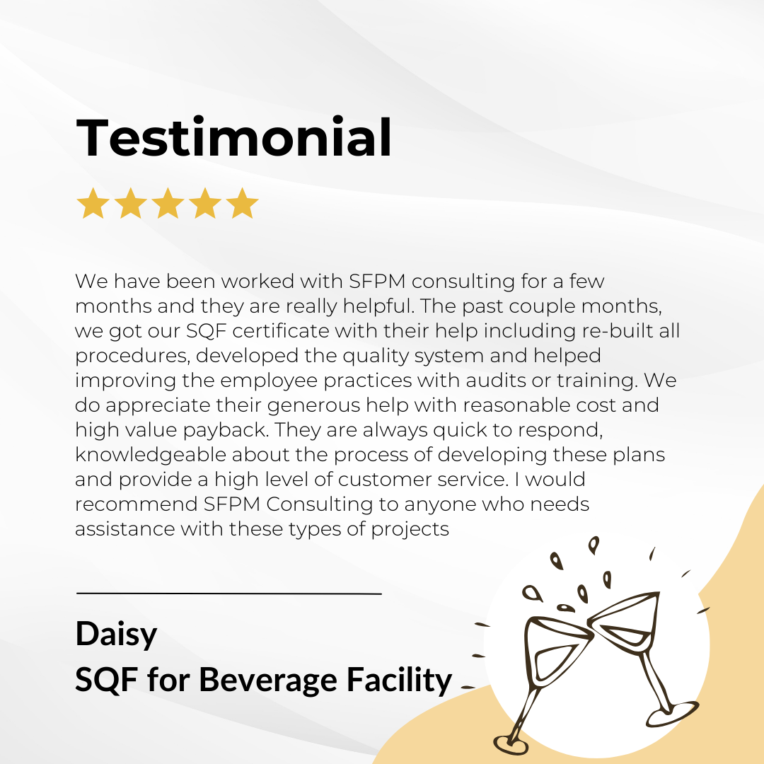 Daisy's Testimonial for SQF Certifcation - See How We Help