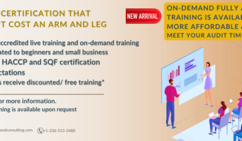 SFPM Consulting offers affordable HACCP training for small business