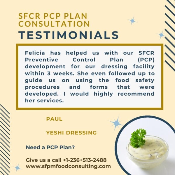 Feedback from Paul for SFPM's SFCR PCP Plan Consultation