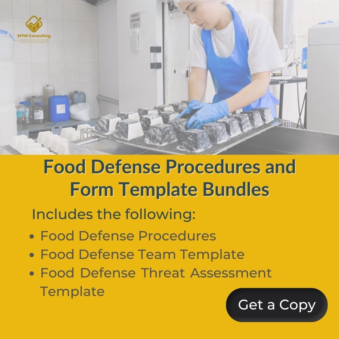 Save time and money with SFPM's Food Defense Procedures and Form Template Bundles - 2