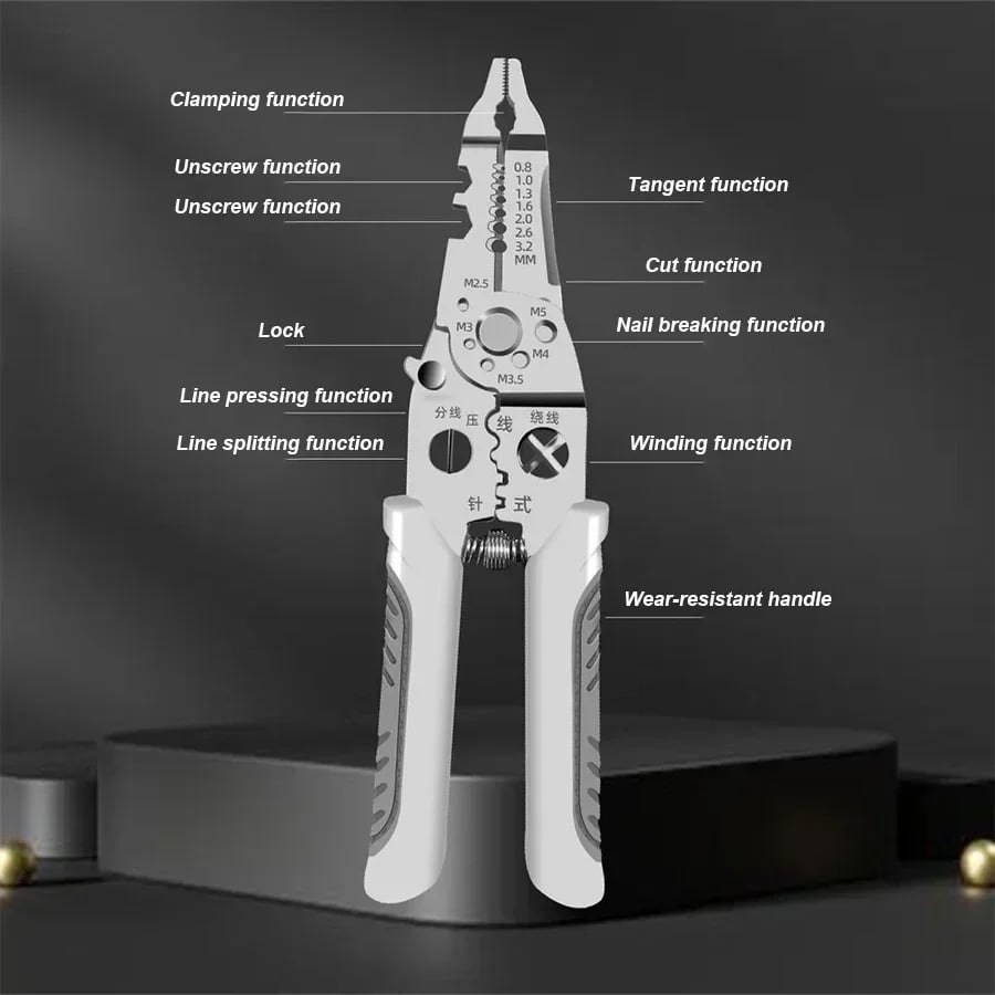 1/2/3pcs Professional Electricians Hand Tools Cable Stripping Pliers Multifunction Screwdriver Wireman Maintenance Tool - Image 3
