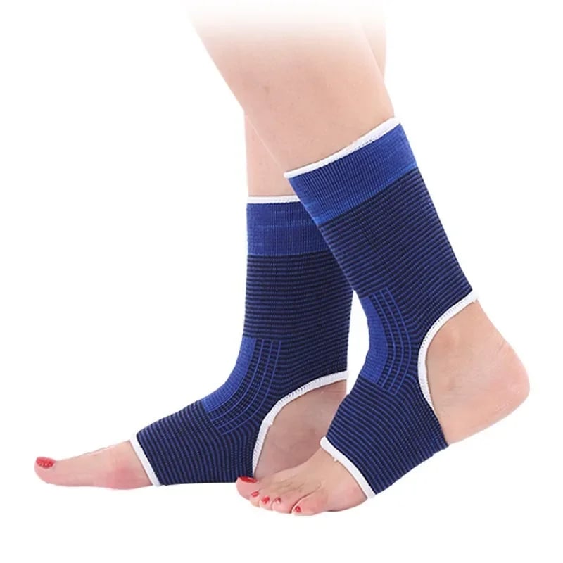 Elastic Ankle Support Brace Compression Wrap Sleeve Bandage Sports Relief Pain Gym Fitness Foot Protective Gear Nylon Ankle - Image 2