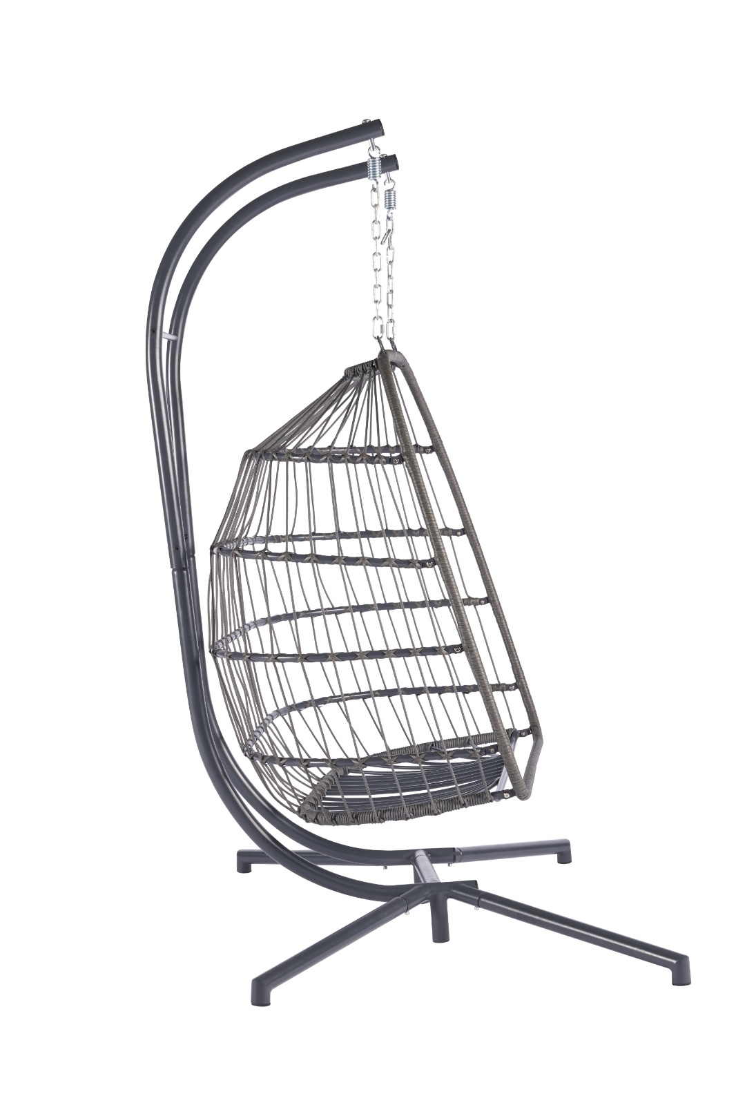 2 Person Outdoor Rattan Hanging Chair Patio Wicker Egg Chair - Image 7