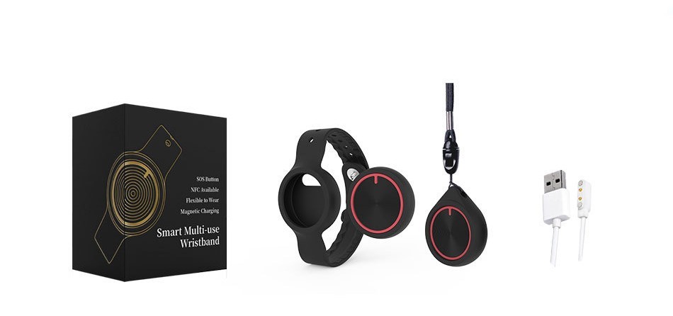 Emergency Call NFC Acceleration Sensor Bluetooth Positioning Bracelet - Image 2