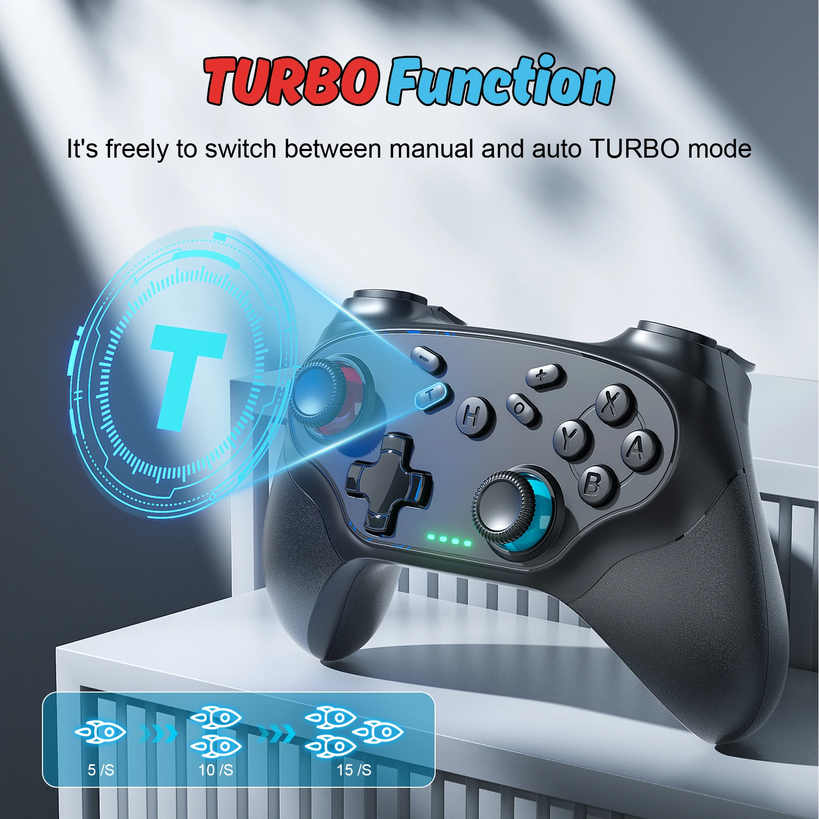 Wireless Controller For Pc/Switch/Oled/Ios/Android Bluetooth Gamepads Turbo Game Controller Vibration Control Console Remote - Image 7