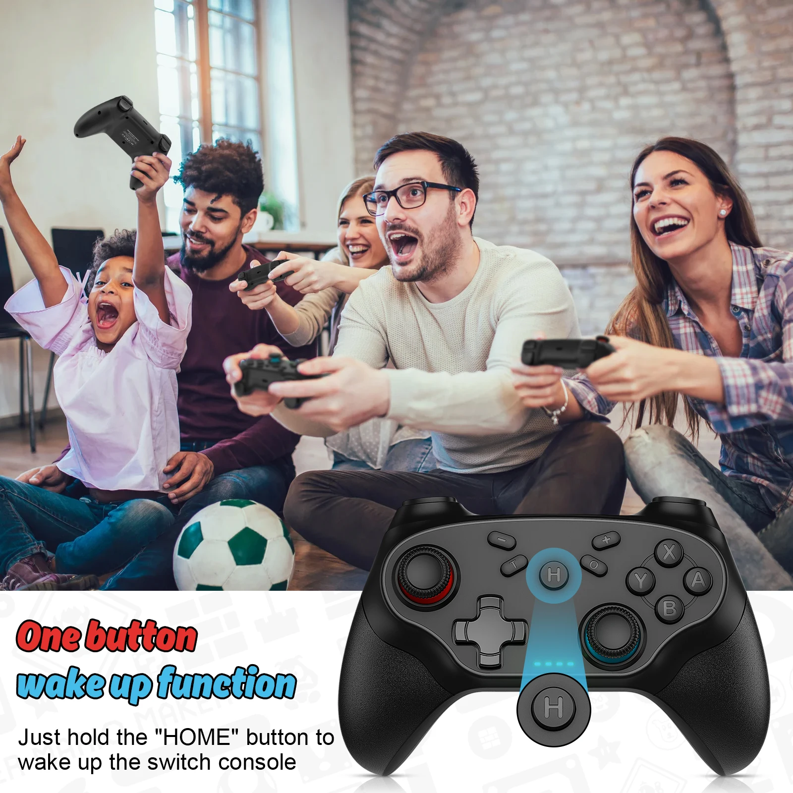 Wireless Controller For Pc/Switch/Oled/Ios/Android Bluetooth Gamepads Turbo Game Controller Vibration Control Console Remote - Image 5