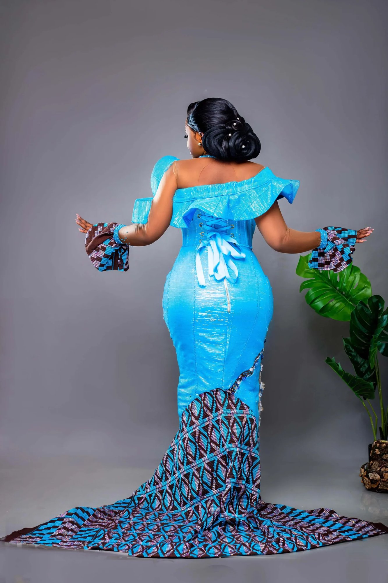 Ewiem (Sky) Kente Dress - Image 2