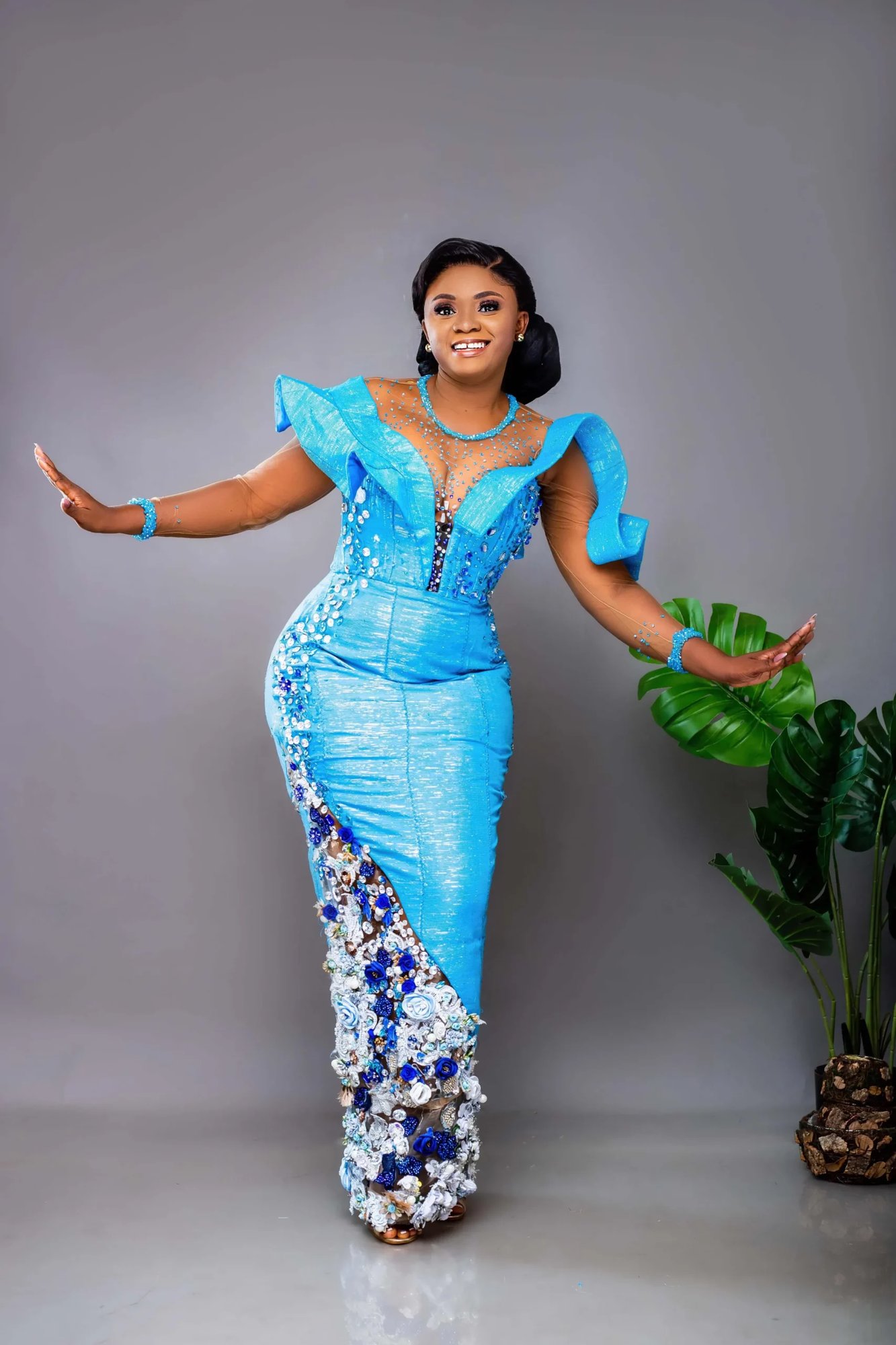 Ewiem (Sky) Kente Dress - Image 4