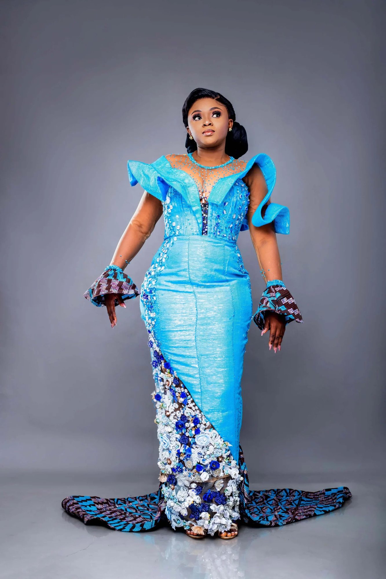 Ewiem (Sky) Kente Dress