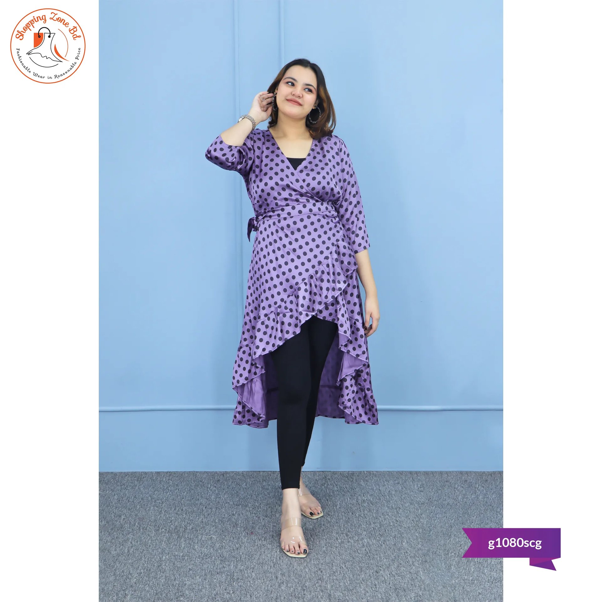 Women’s Shrug Cum Gown | Crepe Silk