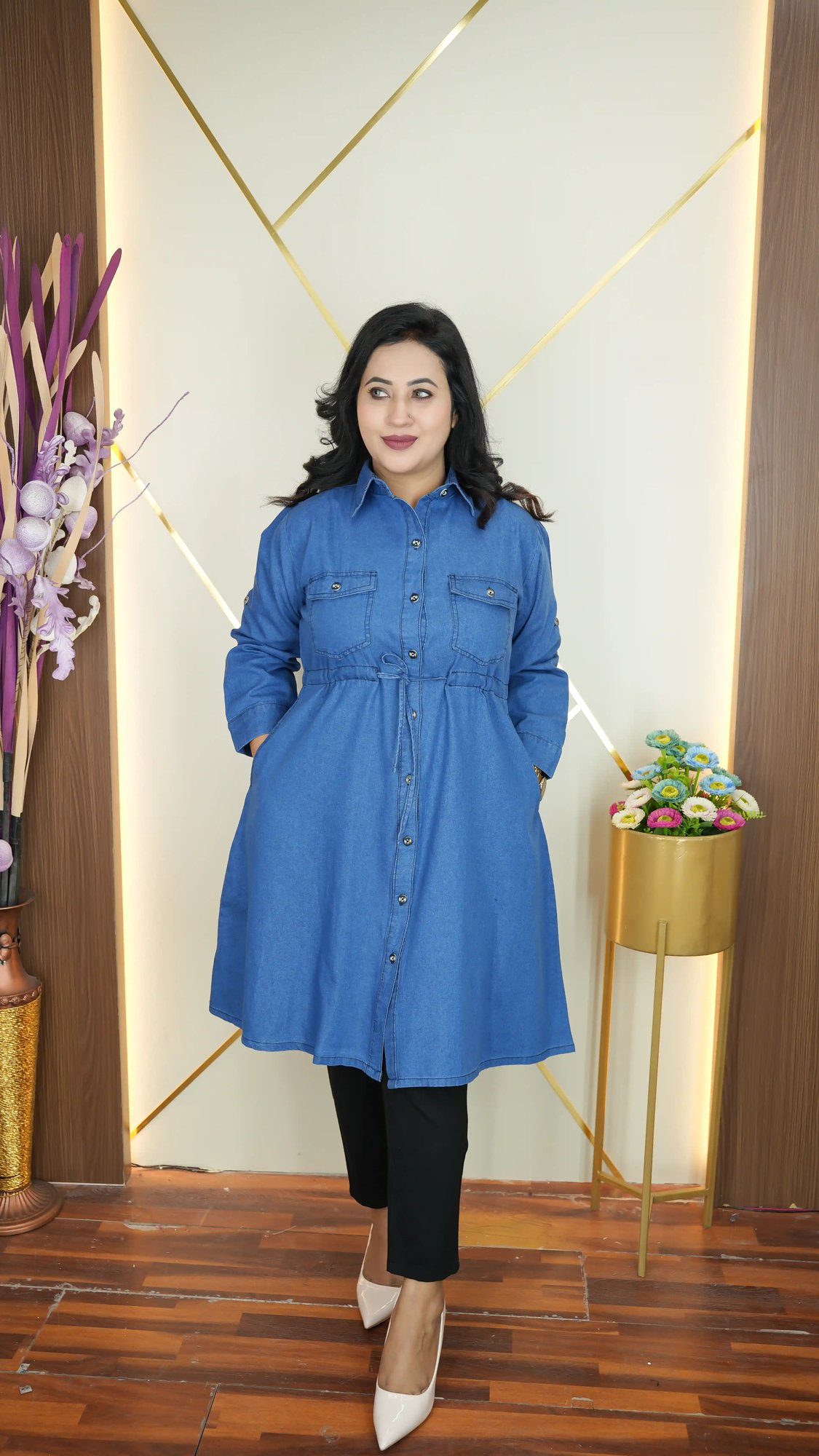 Denim Kurti for Women &mdash; Premium Quality | Shopping Zone BD