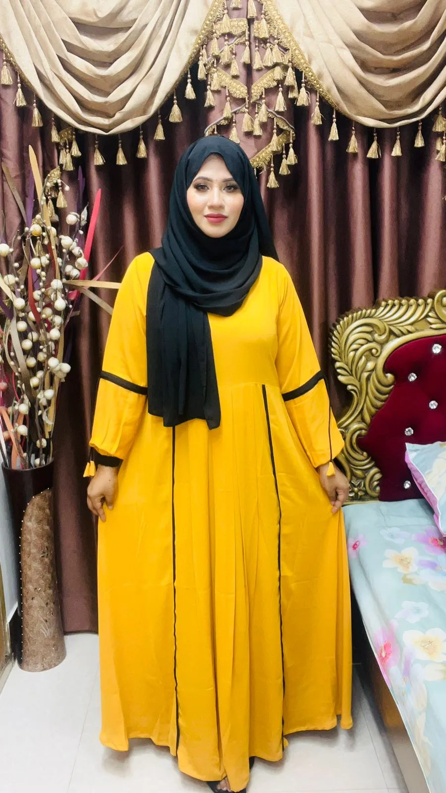 Women’s Borkha | Dubai Cherry Fabric